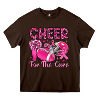 Chocolate Brown cheer for the cure Heavy Core Tee - MaliasSmallBusiness