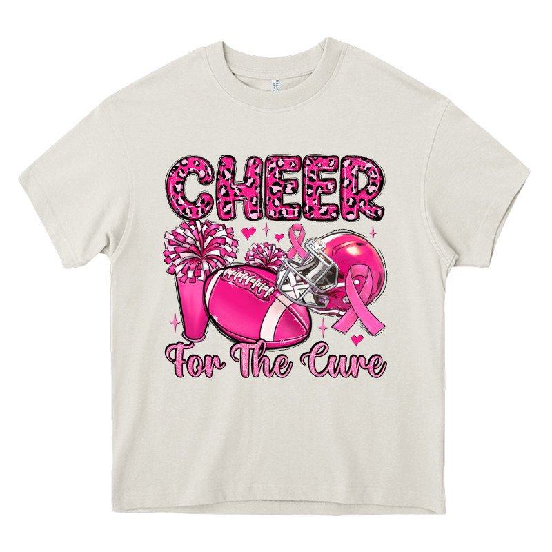 Cheer For The Cure Heavy Core Tee by MaliasSmallBusiness | Teevron
