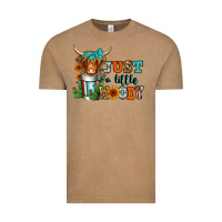 Vintage Coffee just a little moody coffee cup long haired cow Vintage Tee - Jasminsmagicworld