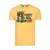 Vintage Mustard just a little moody coffee cup long haired cow Vintage Tee - Jasminsmagicworld