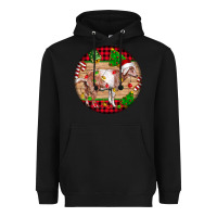 Black Nubian Goat Christmas Heavyweight Hoodie - LillyAllenDesigns