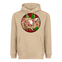 Mushroom Nubian Goat Christmas Heavyweight Hoodie - LillyAllenDesigns