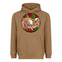 Toasted Coconut Nubian Goat Christmas Heavyweight Hoodie - LillyAllenDesigns