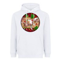 White Nubian Goat Christmas Heavyweight Hoodie - LillyAllenDesigns