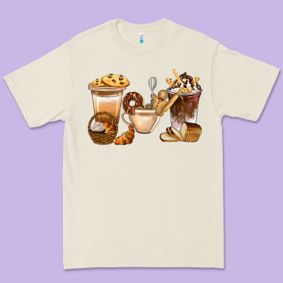 Bakery Coffee Cups With Cookie Bbs Premium Tee Designed By Bundleandbundleshop