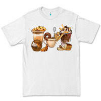 White Bakery Coffee Cups With Cookie Bbs Premium Tee - BundleAndBundleShop
