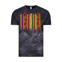 Cloud Black Mexico Serape Brushstroke Vintage Tee - texasbilliewilder