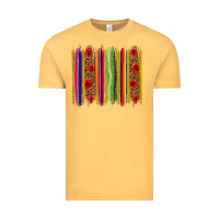 Vintage Mustard Mexico Serape Brushstroke Vintage Tee - texasbilliewilder