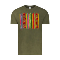 Vintage Olive Mexico Serape Brushstroke Vintage Tee - texasbilliewilder