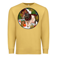 Antique Gold hampshire sow pig christmas Premium Sweatshirt - LillyAllenDesigns