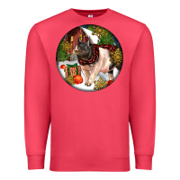 Cardinal hampshire sow pig christmas Premium Sweatshirt - LillyAllenDesigns