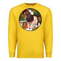 Lemon hampshire sow pig christmas Premium Sweatshirt - LillyAllenDesigns