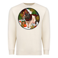 Sandshell hampshire sow pig christmas Premium Sweatshirt - LillyAllenDesigns