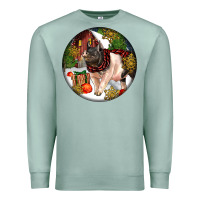 Seafoam hampshire sow pig christmas Premium Sweatshirt - LillyAllenDesigns