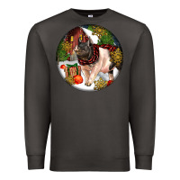Smoke hampshire sow pig christmas Premium Sweatshirt - LillyAllenDesigns