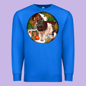 Hampshire Sow Pig Christmas Premium Sweatshirt Designed By Lillyallendesigns