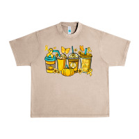 French Oak Childhood Cancer coffee cups yellow ribbon Urban Heavy Tee - NancyCooperArtShop