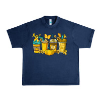 Childhood Cancer Coffee Cups Yellow Ribbon Urban Heavy Tee | Teevron
