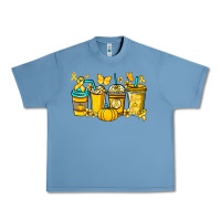 Pebble Blue Childhood Cancer coffee cups yellow ribbon Urban Heavy Tee - NancyCooperArtShop