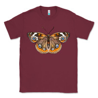 Burgundy Common Buckeye Butterfly Classic Tee - LillyAllenDesigns
