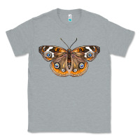 Heather Grey Common Buckeye Butterfly Classic Tee - LillyAllenDesigns
