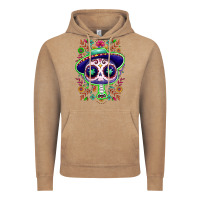 Vintage Coffee Mexican Day of dead sugar skull Vintage Hoodie - NancyCooperArtShop