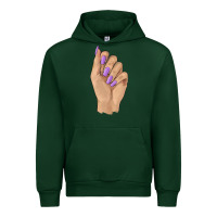 Foreset Green nail Urban Hoodie - BarkalooDesign
