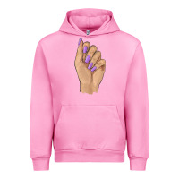 Fuchsia Pink nail Urban Hoodie - BarkalooDesign