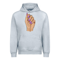 Heather Grey nail Urban Hoodie - BarkalooDesign