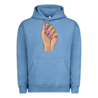 Pigment Pebble Blue nail Urban Hoodie - BarkalooDesign