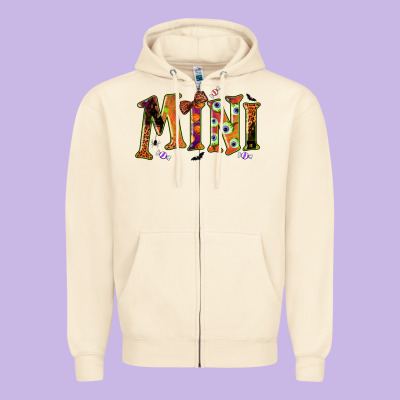 Halloween Mini Zipper Hoodie Designed By Bundleandbundleshop