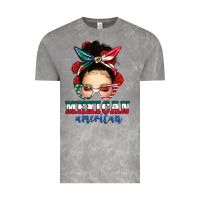 Cloud Rock Mexican American Messy Bun Vintage Tee - texasbilliewilder