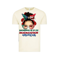 Vintage Arctic Mexican American Messy Bun Vintage Tee - texasbilliewilder