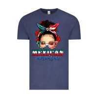 Mexican American Messy Bun Vintage Tee | Teevron