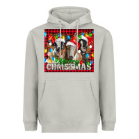 Moon Dust Merry Christmas  With Goats Heavyweight Hoodie - LillyAllenDesigns