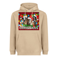 Merry Christmas  With Goats Heavyweight Hoodie | Teevron