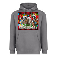 Storm Merry Christmas  With Goats Heavyweight Hoodie - LillyAllenDesigns