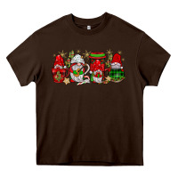 Chocolate Brown christmas mexican gnomies coffee Heavy Core Tee - JahusDesignShop
