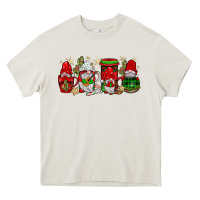 Cream christmas mexican gnomies coffee Heavy Core Tee - JahusDesignShop
