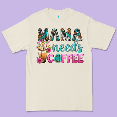 Mama Needs Coffee Bbs Premium Tee Designed By Bundleandbundleshop