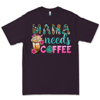 Plum Mama Needs Coffee Bbs Premium Tee - BundleAndBundleShop