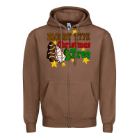 Chestnut Bloody Type Christmas Tree Zipper Hoodie - FaDigitalArtStudio