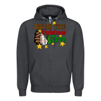 Smoke Bloody Type Christmas Tree Zipper Hoodie - FaDigitalArtStudio