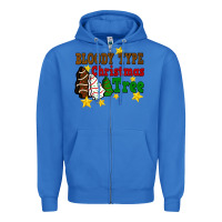 True Royal Bloody Type Christmas Tree Zipper Hoodie - FaDigitalArtStudio