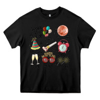 Black happy new year Heavy Core Tee - MaliasSmallBusiness