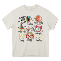 Cream happy new year Heavy Core Tee - MaliasSmallBusiness
