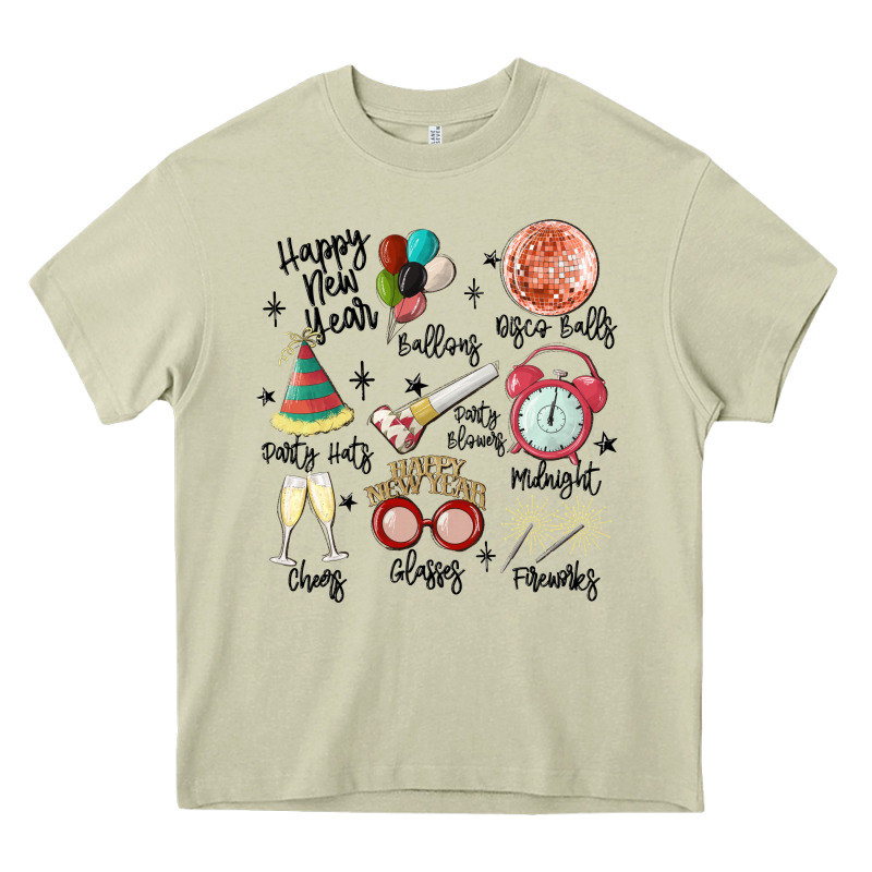 Happy New Year Heavy Core Tee by MaliasSmallBusiness | Teevron