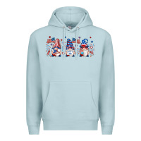 Blue Mist 4th of july gnomes libbey glass Premium Hoodie - RanaPortraitStore