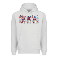 Dove Grey 4th of july gnomes libbey glass Premium Hoodie - RanaPortraitStore