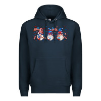 Navy 4th of july gnomes libbey glass Premium Hoodie - RanaPortraitStore